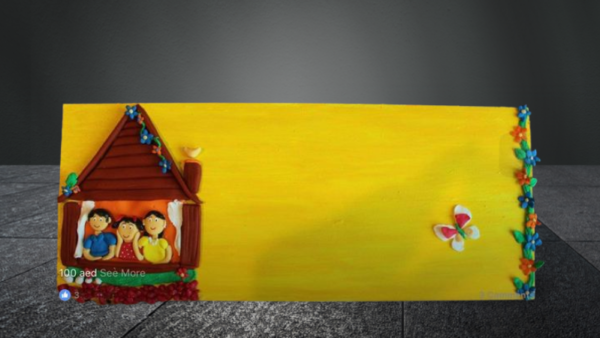 Cute family nameplate