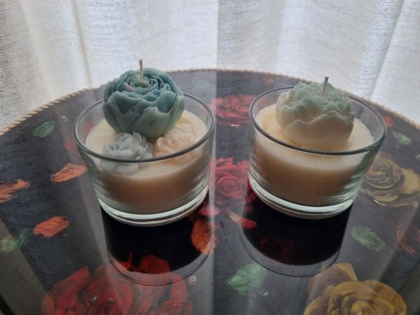Jars with flowers (scented candles) - Image 5