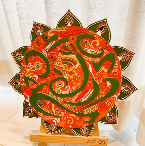 Ganpati alekhan lipan wall art
