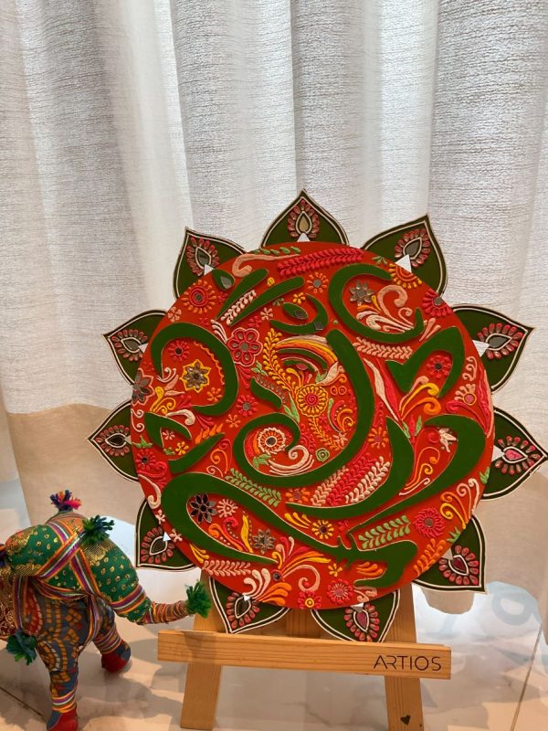 Ganpati alekhan lipan wall art - Image 3