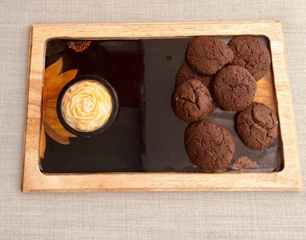 Sunflower wooden serving tray - Image 3