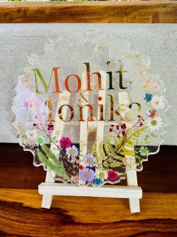 Blooming resin name plate - Image 5