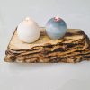 Raw wood candle holder - Image 2