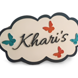 Cloud glow name plate