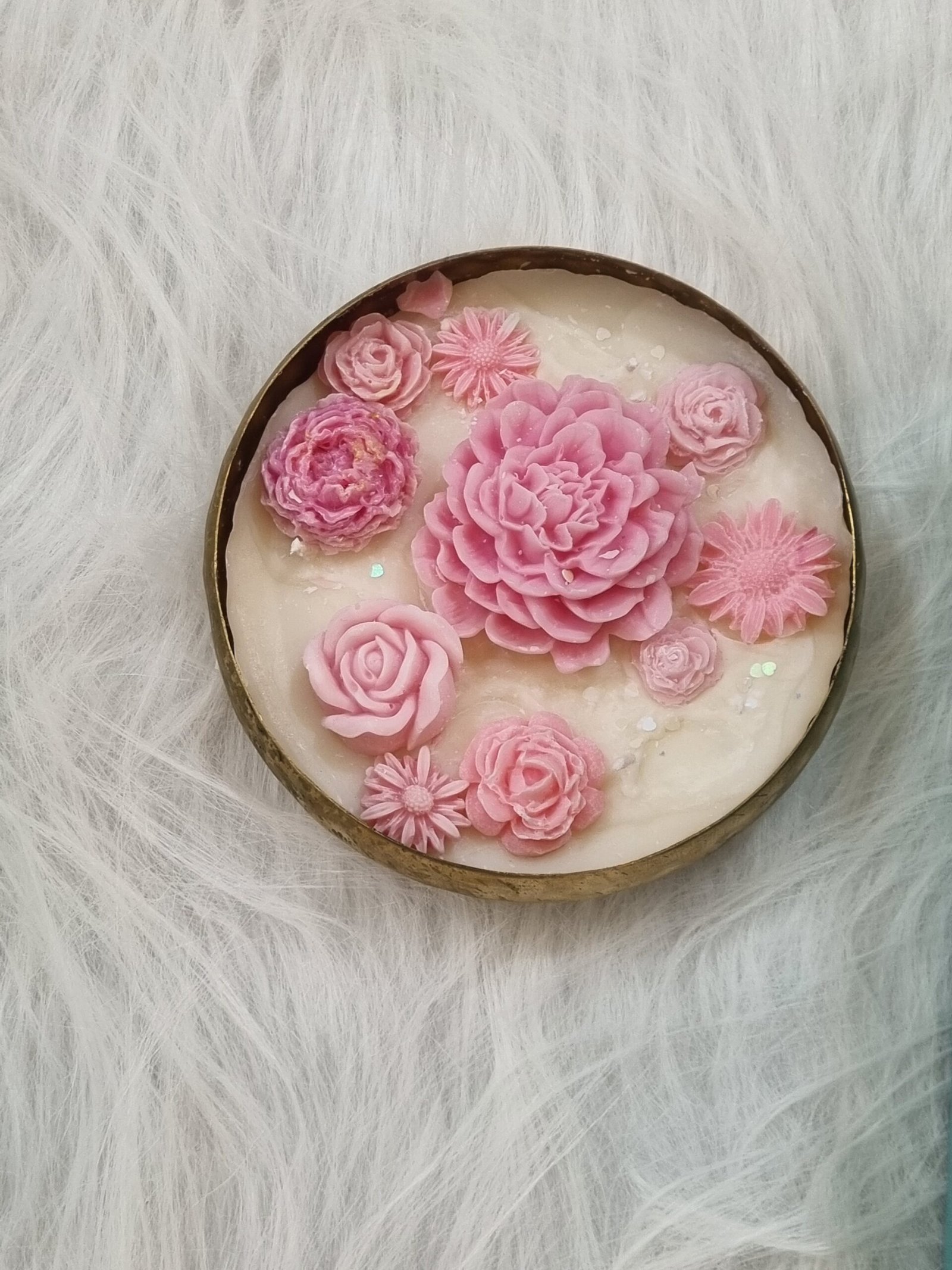 Purple blossom candle - Image 2