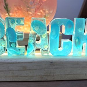 Ocean resin lamp