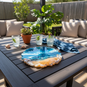 Ocean Breeze Resin Platter