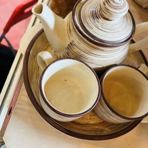 Earthy Ceramic Tea Cup Set