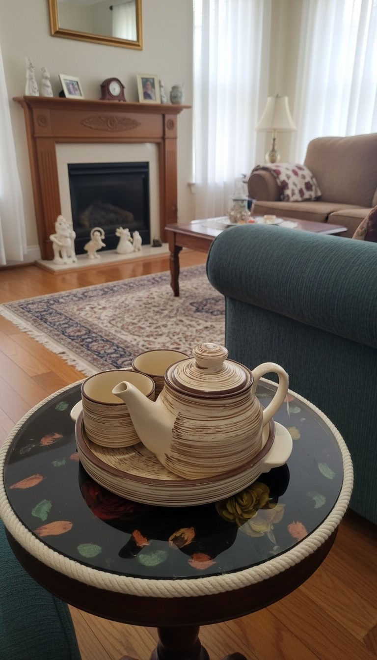 Earthy Ceramic Tea Cup Set - Image 2