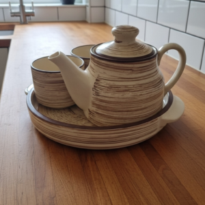 Earthy Ceramic Tea Cup Set