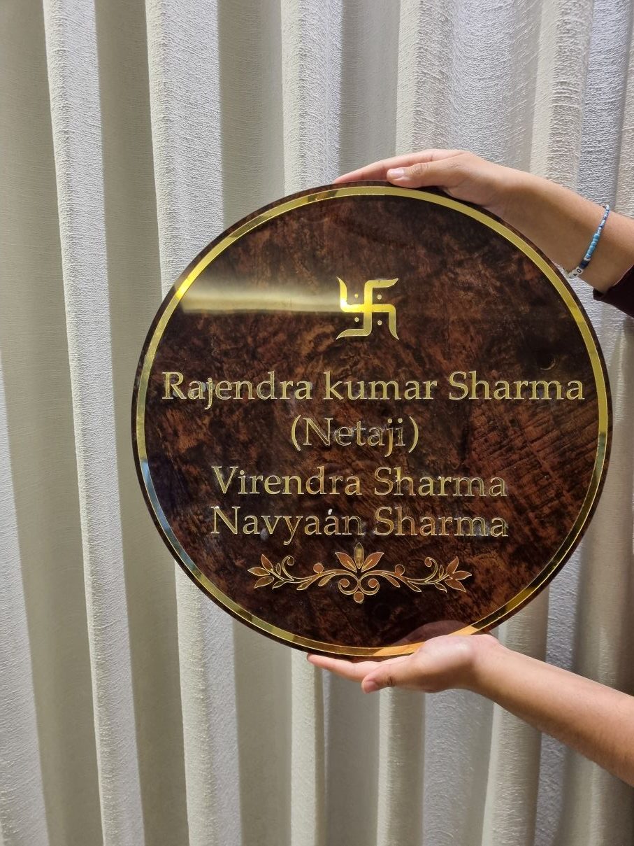 WoodAura Acrylic Name Plate - Image 5