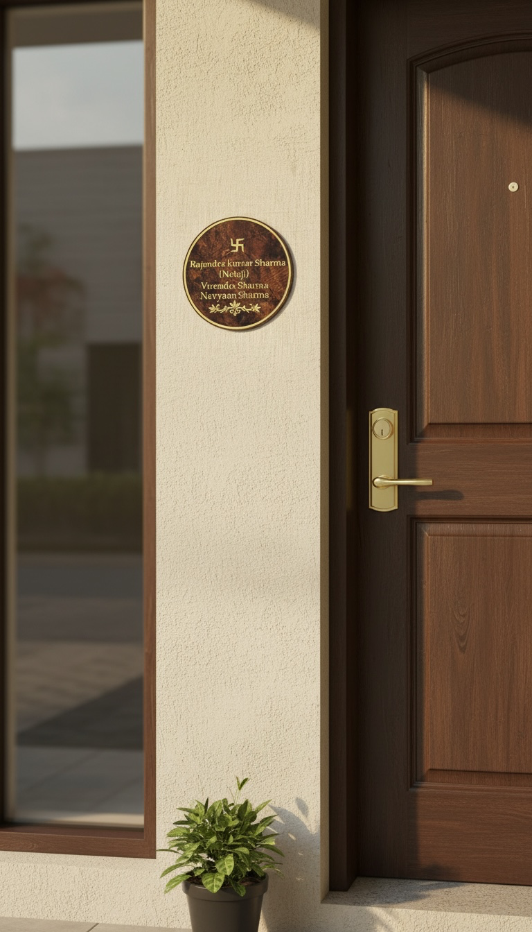 WoodAura Acrylic Name Plate - Image 2