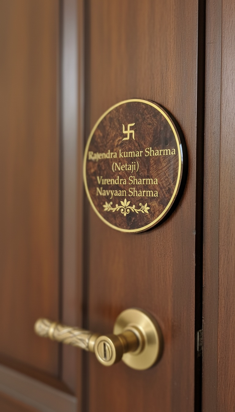 WoodAura Acrylic Name Plate - Image 5