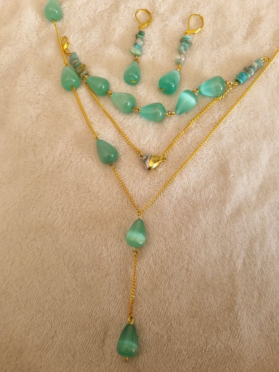 Emerald Dew Pearl Set
