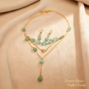 Emerald Dew Pearl Set