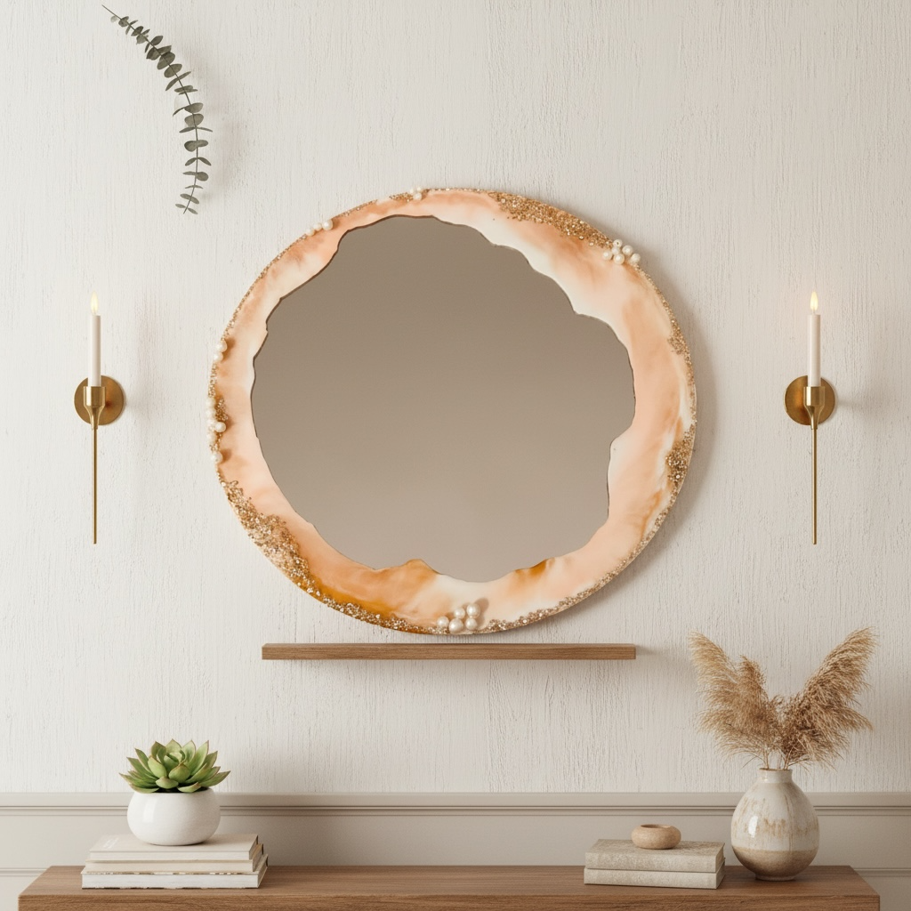 Pearl Glow Wall Mirror