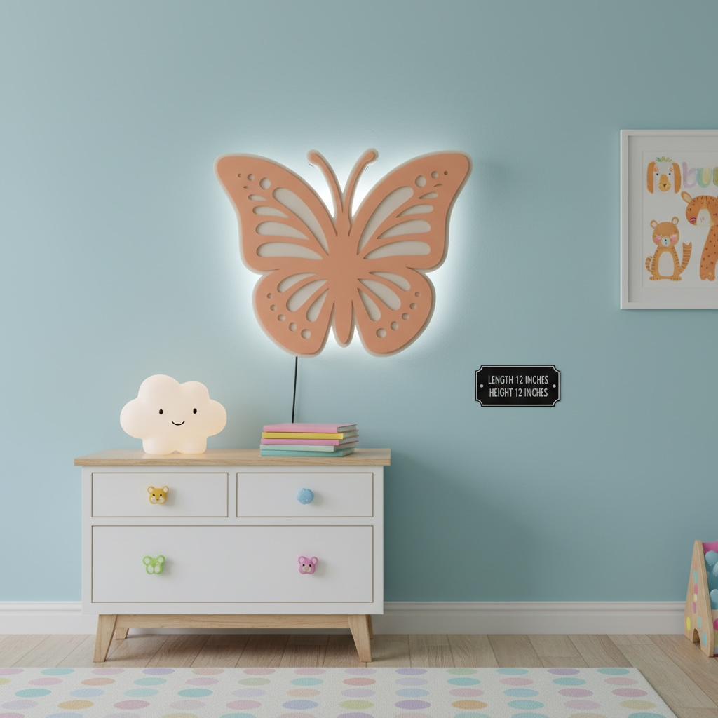 “GlowFlutter Butterfly Wall Light” - Image 4