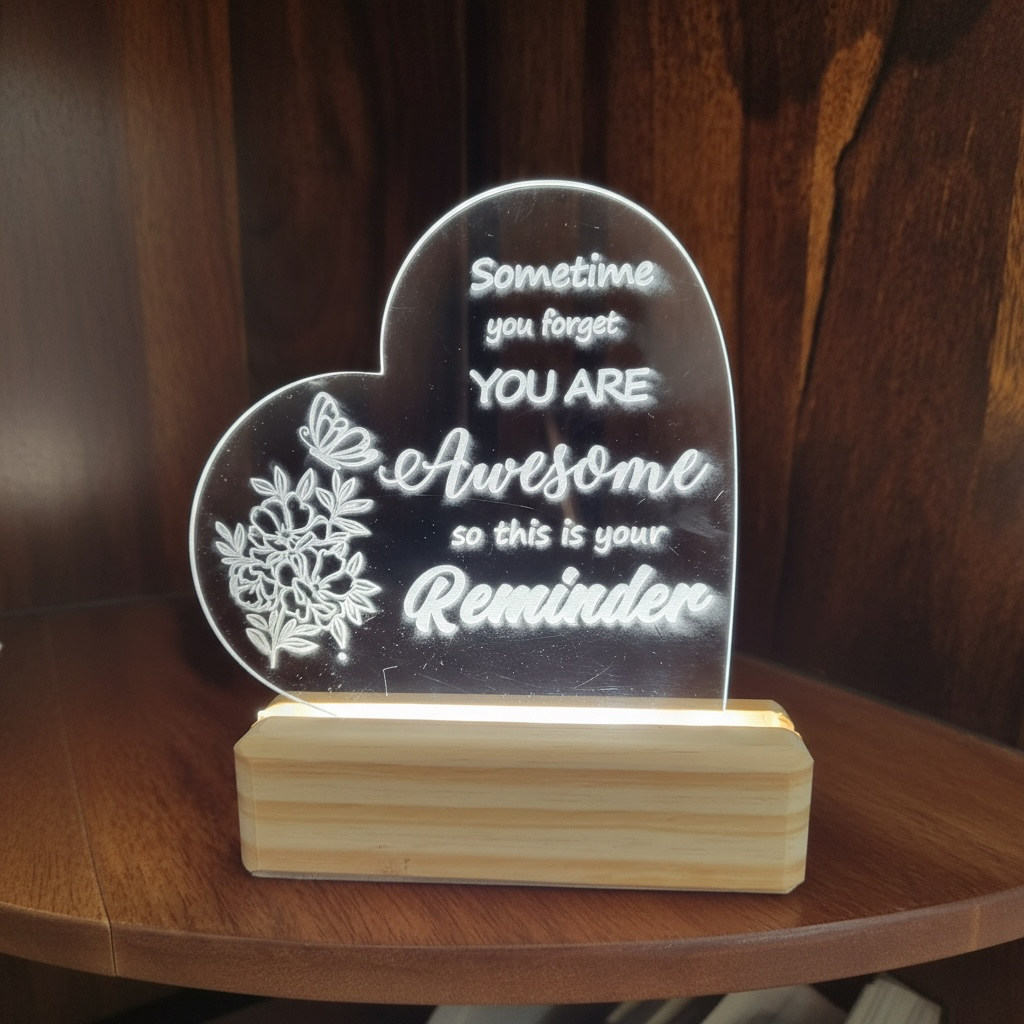 “HeartGlow Inspirational Lamp” - Image 5