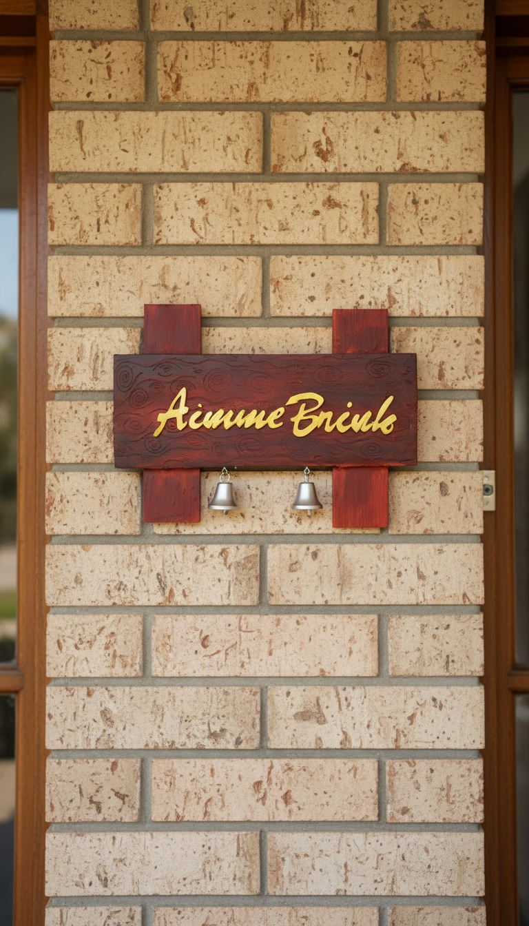 Classic Wooden Name Plate