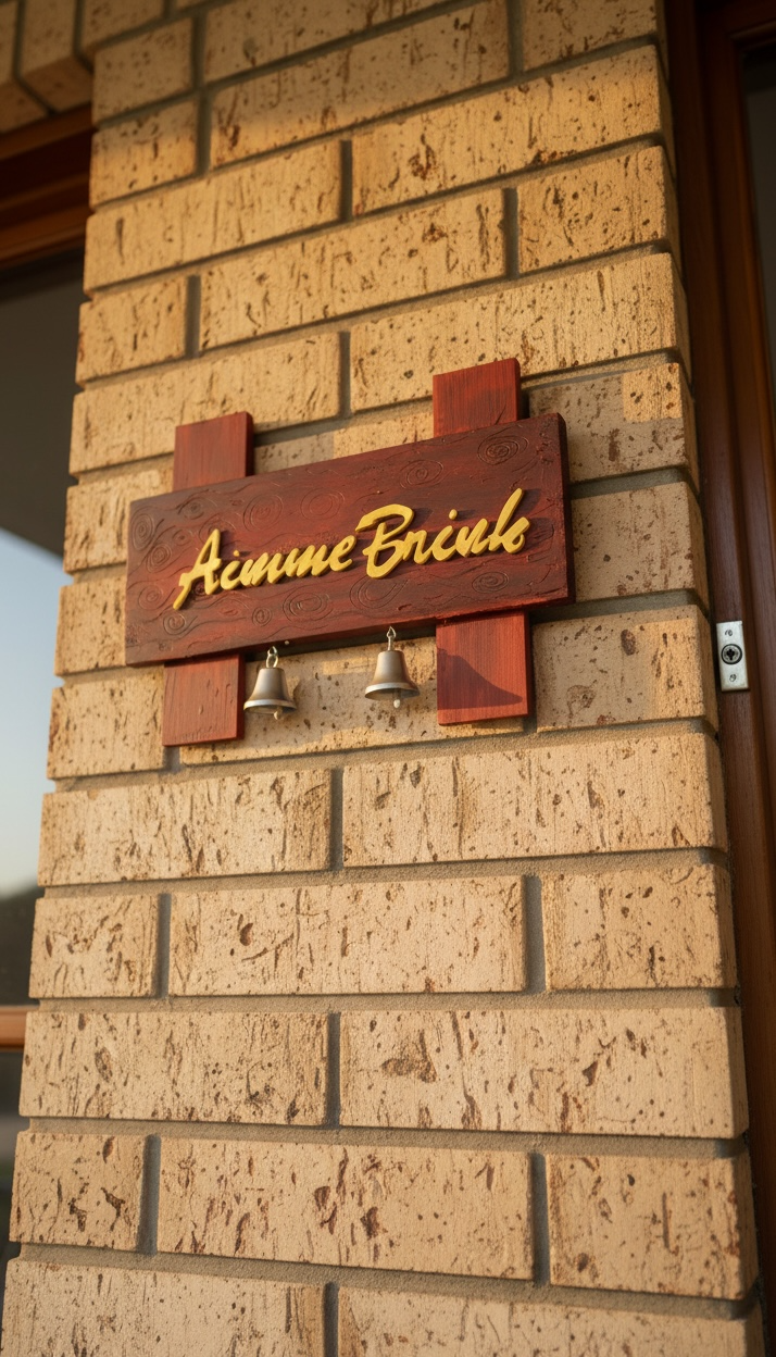 Classic Wooden Name Plate - Image 2