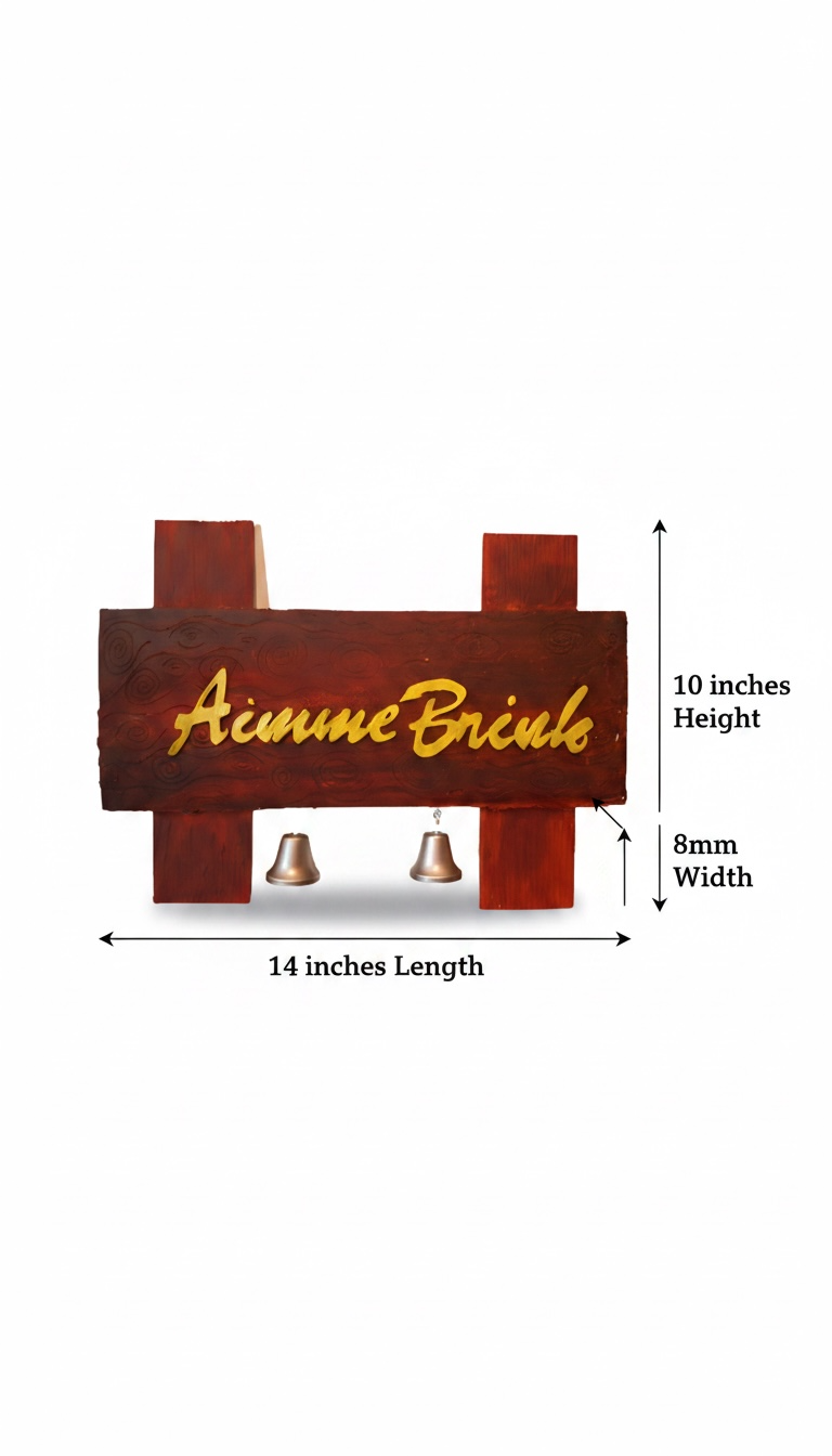 Classic Wooden Name Plate - Image 3