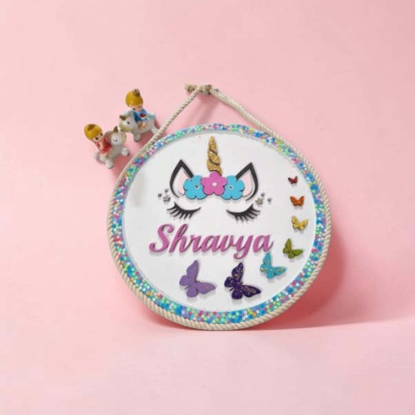 Magical Unicorn Kids Name Board ✨ - Image 2