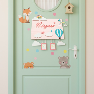 Dreamy Sky Kids Name Plate
