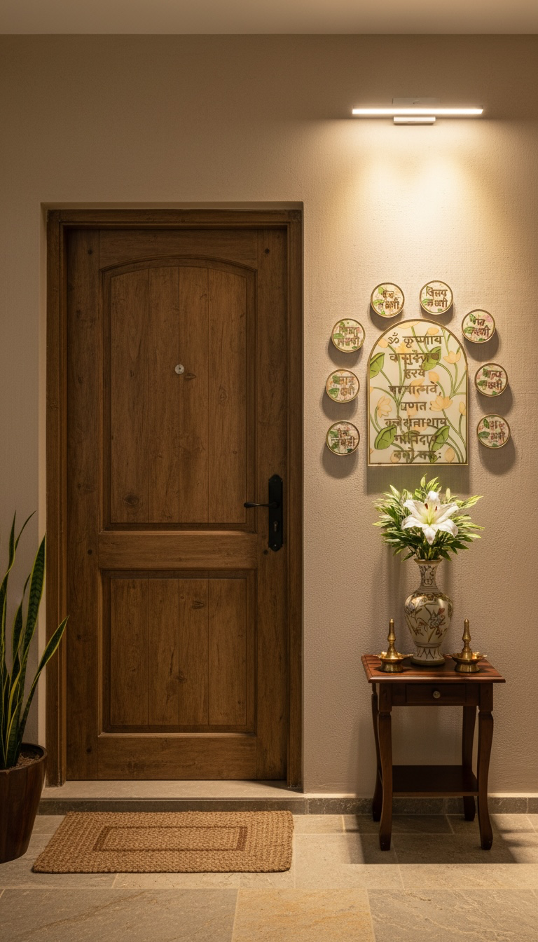 Traditional Sanskrit Shloka Resin & MDF Wall Décor - Image 2