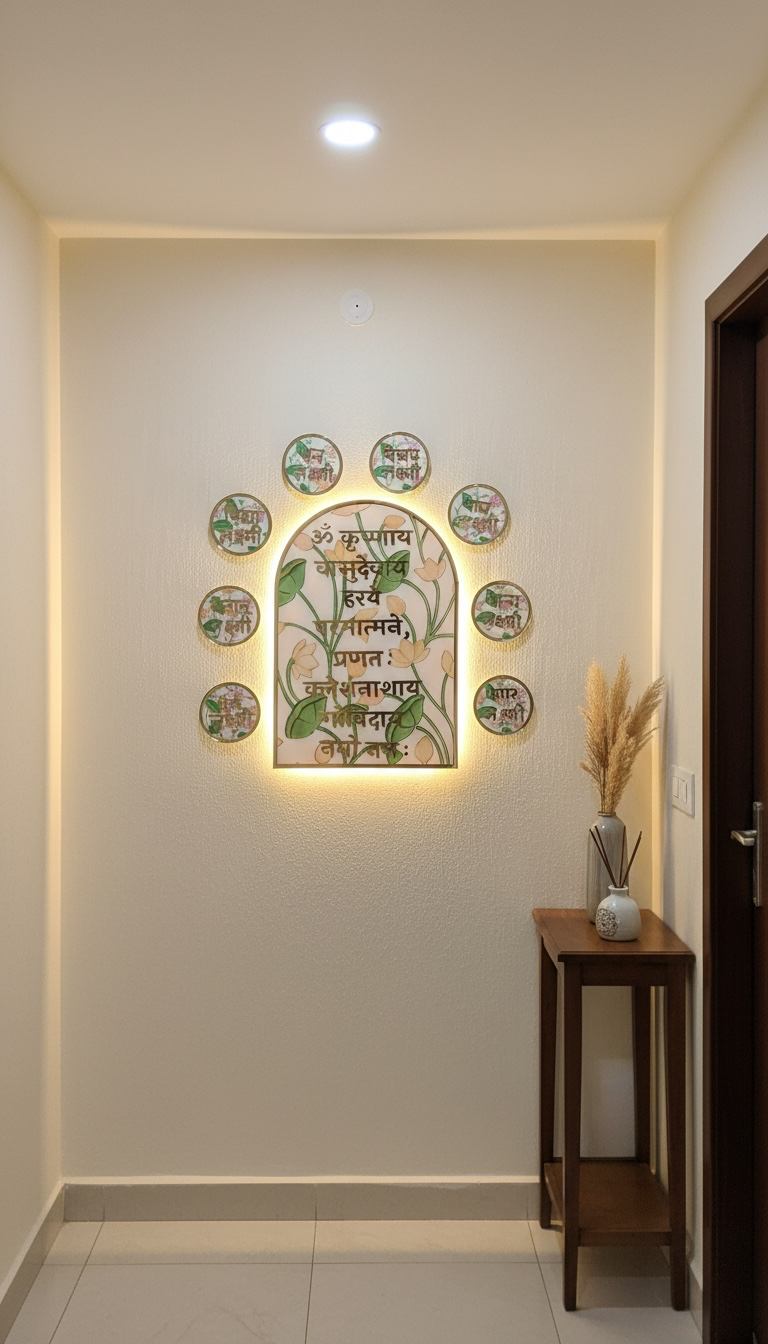 Traditional Sanskrit Shloka Resin & MDF Wall Décor - Image 3