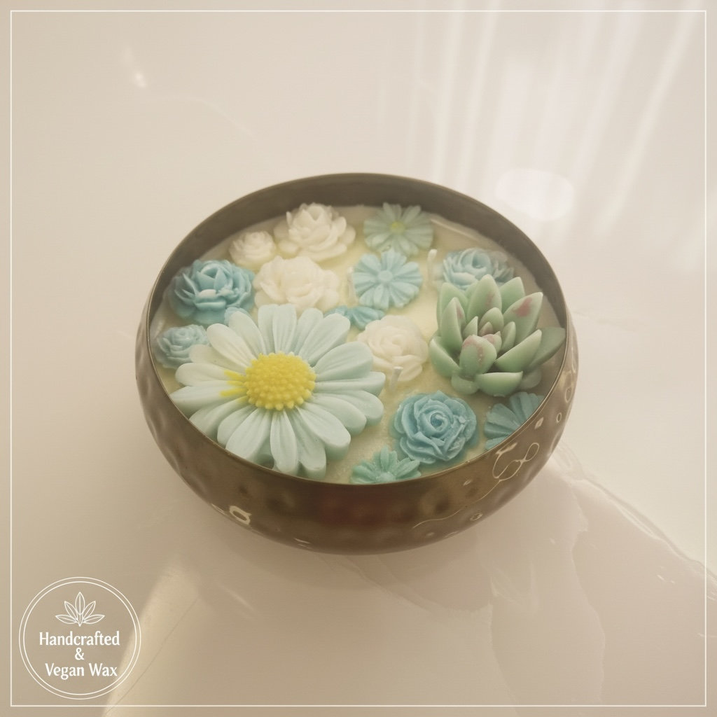 Water blossom candle