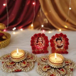 “Shubh Aarambh – Lakshmi Ganesh Festive Resin Hamper” 🪔