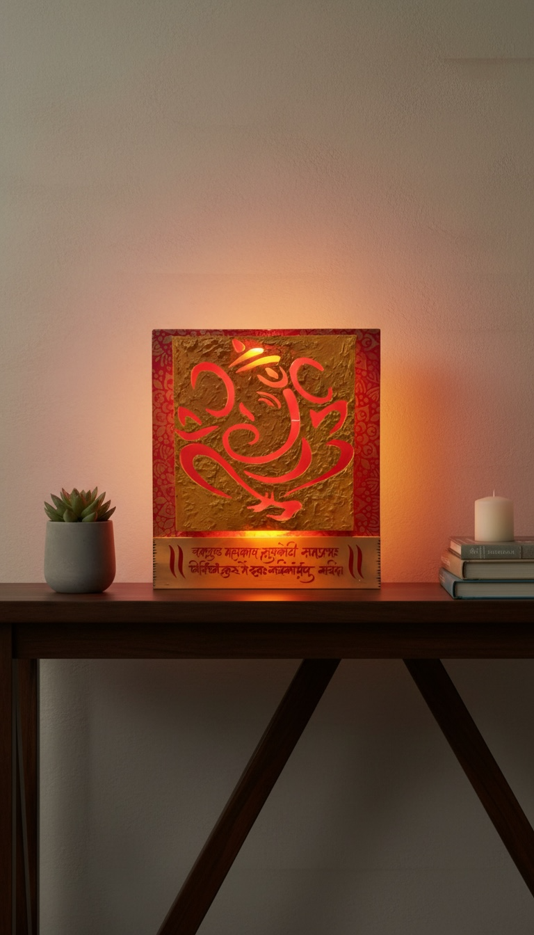 Divine Ganesh Ji LED Wall Art - Image 2
