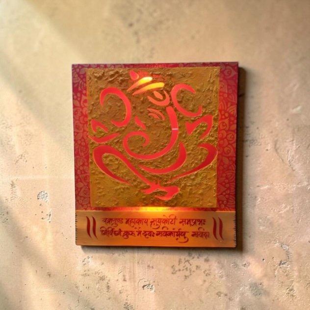 Divine Ganesh Ji LED Wall Art - Image 3
