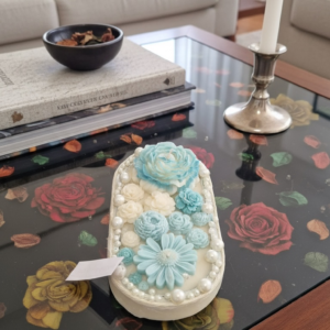 Ocean Bloom Floral Candle Tray