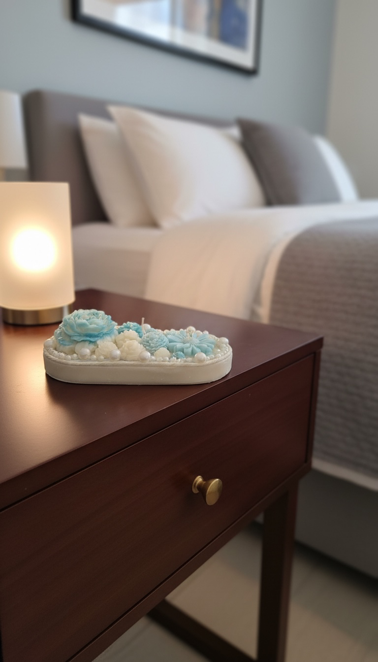 Ocean Bloom Floral Candle Tray - Image 2