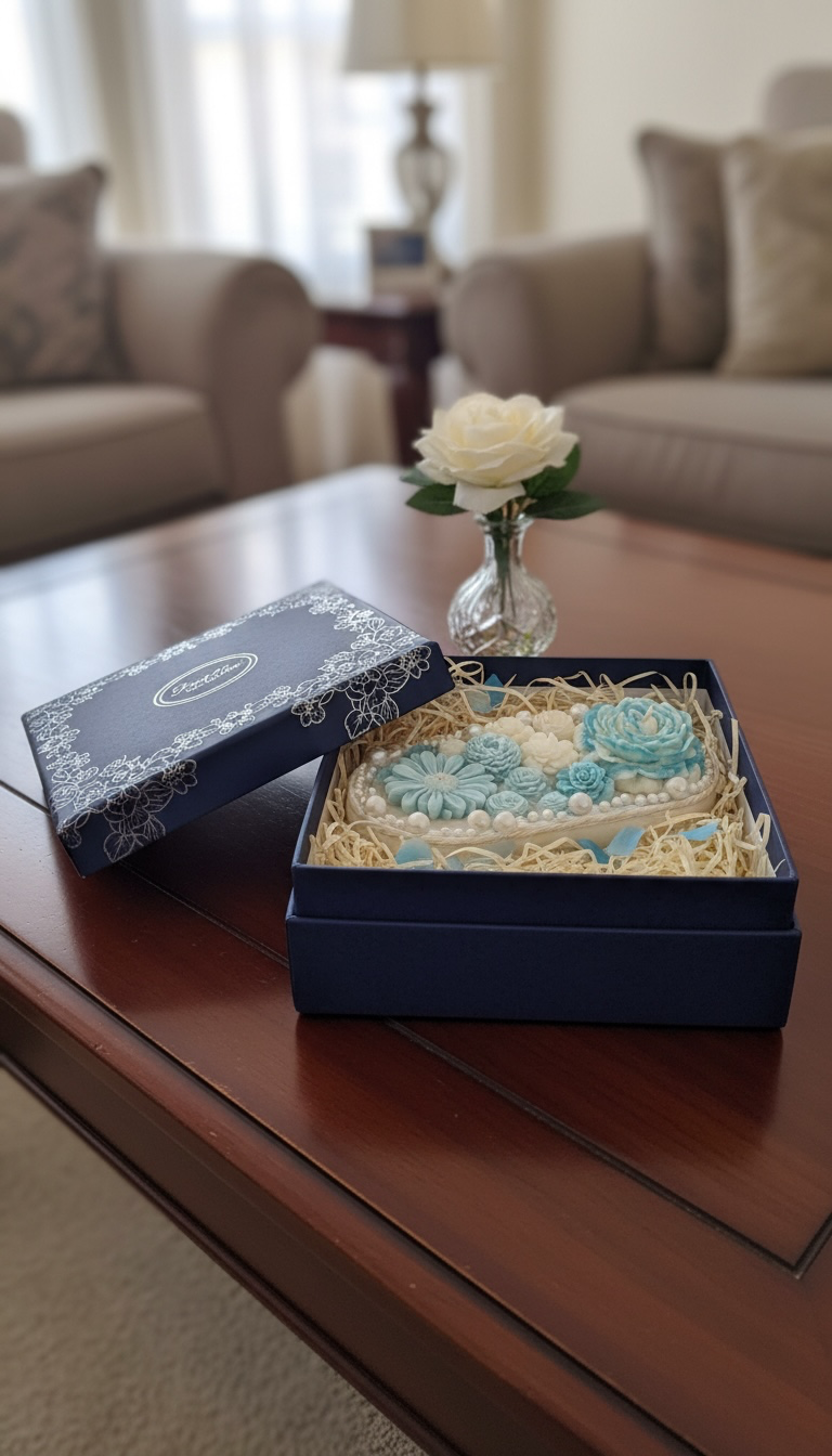 Ocean Bloom Floral Candle Tray - Image 3