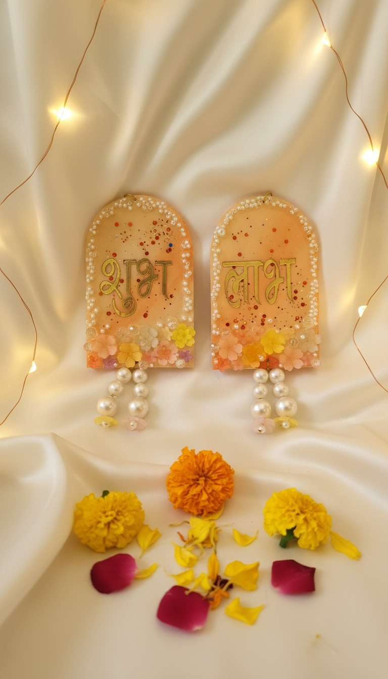 Shubh Labh – The Blessings Hamper A handcrafted resin festive gift set