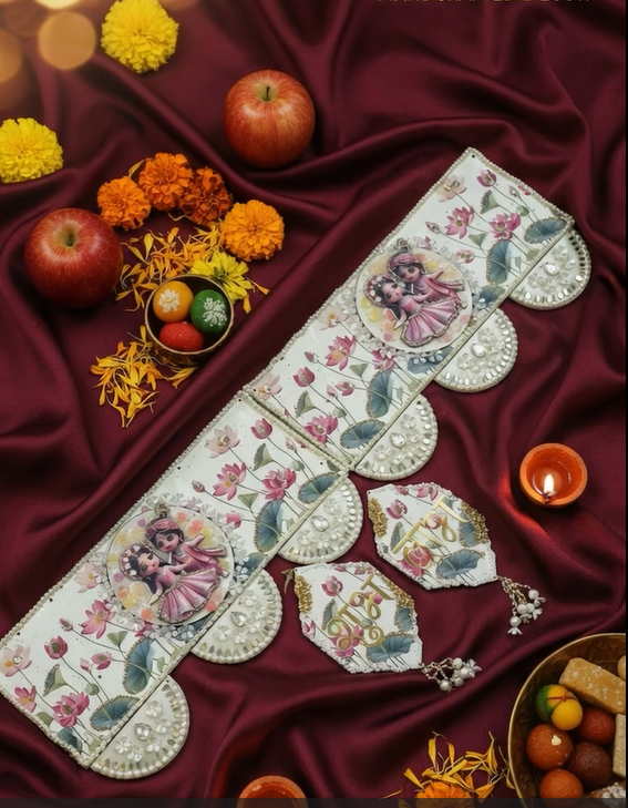 Radha Krishna Shubh-Labh Mandir Wall Décor ✨